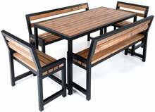 Aiamööbli komplekt DM Grill Garden 4 Comfort, 6-kohaline, pruun