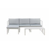 Aiamööbli komplekt Venture Home Salvador, laud 103x55 cm, diivan 200x70 cm, valge