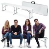 Kokkupandav aiapink Plonos, 180 cm, valge