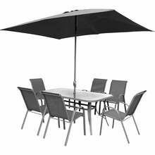 Aiamööbli komplekt Patio Evora, 6-kohaline, hall