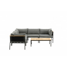 Aiamööbli komplekt Venture Home Nettan, nurgadiivan, 226x165 cm, hall
