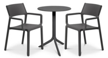 Aiamööbli komplekt Trill/Step, 2+1, antratsiit, 1-2 kohta