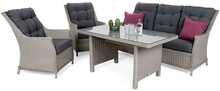 Aiamööbli komplekt HOME & GARDEN Alicante, 5-kohaline, valge/hall