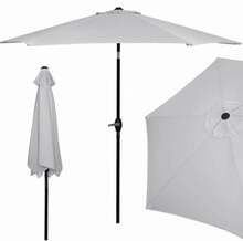 Päikesevari Springos GU0022, 250 cm, valge/must