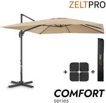 Päikesevari Zeltpro Comfort koos aluse ja kattega, taupe