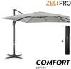 Päikesevari Zeltpro Comfort koos kattega, light grey
