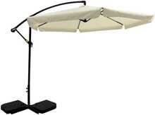 Aiapäikesevari Patio, 3 m, valge