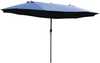 Topelt aiapäevavari Outsunny, ovaalne, 460 x 270 x 240 cm, sinine