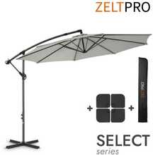 Päikesevari Zeltpro Select koos aluse ja kattega, light grey