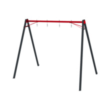 Metallist kiigeraam 4iq Double Swing, must