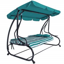 Aiakiik Springos GS0024, 100x230x162 cm, valge/roheline