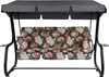 Aiakiik Patio Rimini Black Edition, 222 x 143 x 173 cm, must/roheline/roosa