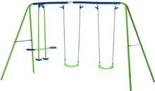Kiigekomplekt Outsunny 3-osaline, 280 x 140 x 178 cm, roheline/sinine