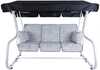 Kiige katus Patio Rimini/Venezia, must, 228x126 cm