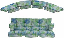 Patjade komplekt kiigele Patio Ravenna G044-11PB, 170 cm, sinine/roheline/mitmevärviline
