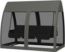 Aia kiik Outsunny 2 in 1 Hollywood, 240 x 140 x 197 cm, hall