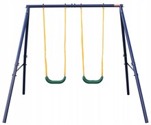 Lauakiik EXTRALINK Black Forest Double Swing with Frame, 248 x 187 x 185 cm