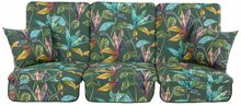 Patjade komplekt kiigele Patio Rimini / Venezia G058-02PB, 180 x 115 cm, roheline/mitmevärviline