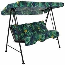 Aiakiik Patio Tora Black Edition, must/roheline, 175x95x140 cm