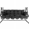 Patjade komplekt kiigele Patio Bora, 170 cm, tumehall