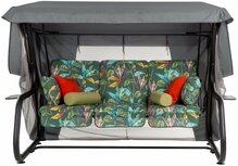 Aiakiik Patio Venezia Lux, 221 x 143 x 173 cm, must/roheline/hall