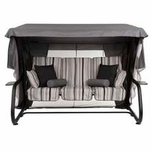 Aiakiik Patio Venezia Lux Black Edition, must/hall, 221x143x173 cm