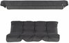 Patjade komplekt katusega kiigele Patio Tora H024-07PB, 138 cm, hall