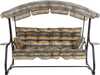 Patjade komplekt kiiktooli Patio Ravenna C037-16PB, 175 x 108 cm, must/oranž/hall