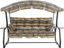 Patjade komplekt kiiktooli Patio Ravenna C037-16PB, 175 x 108 cm, must/oranž/hall