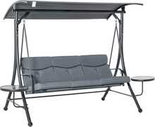 Aiasuupink Outsunny 3-kohaline, 271x125x177 cm, hall/must