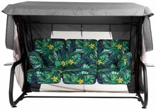 Aiakiik Patio Venezia Black Edition, 221 x 143 x 173 cm, must/roheline/hall