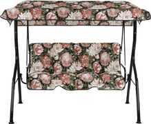 Aiakiik Patio Tora Black Edition A101-23PB, 175 x 95 x 140 cm, must/roheline/roosa