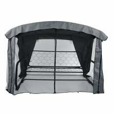 Kiige katus koos sääsevõrguga patio Ravenna D031-26CW, 224x124 cm, grafiit