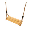 Riputatav puidust kiik 4IQ Pinokis, 38 x 14 x 1.5 cm, liivapruun