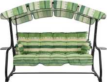 Patjade komplekt kiigele Patio Ravenna C020-12BB, 175 x 108 cm, roheline/mitmevärviline