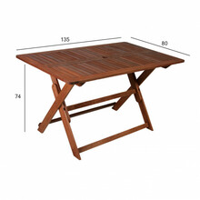 Aialaud Home4you Modena, 135 x 80 x 74 cm, pruun