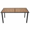 Aialaud Patio Solar, 160 x 90 x 74 cm, pruun/must
