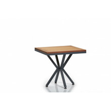 Söögilaud Kalune Design Samara, 90 x 90 x 78 cm, pruun/must