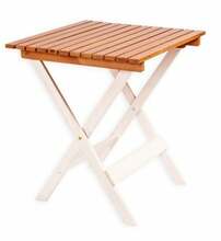 Aialaud Folkland Home Picnic, 63 x 63 x 72 cm, pruun/valge