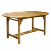 Pikendatav puidust laud Home4you Finlay, 153/195 x 90 x 72 cm, pruun