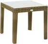 Abilaud Home4you Wicker, 50 x 50 x 45 cm, heledapruun