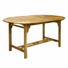 Pikendatav puidust laud Home4you Finlay, 153/195 x 90 x 72 cm, pruun