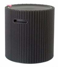Aialaud Keter Cool Stool, 43.7 x 43.7 x 44.3 cm, pruun