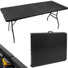 Kokkupandav aialaud Malatec Gardlov 12280, 180 x 74 cm, must