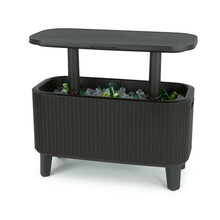 Aiabaar Keter Bevy Bar, 83.5 x 40 x 50 - 74 cm, must