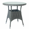 Aialaud Home4you Wicker, 78 x 78 x 65 cm, läbipaistev/pruun
