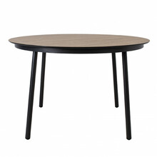 Aialaud Home4you Helsinki, 120 x 120 x 74 cm, pruun/must