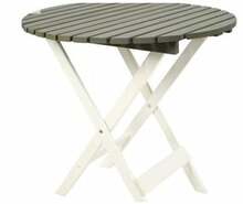Aialaud Folkland Home Picnic Round, 76 x 76 x 72 cm, valge/grafiit