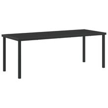 Aiamööblikomplekt vidaXL, 200 x 80 x 73 cm, must