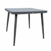 Söögilaud Home4you Andros 21188, 90 x 90 x 75 cm, tumehall